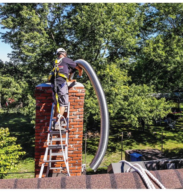 Chimney Flue Installation Process