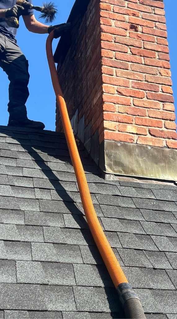 Post steps for chimney cleaning