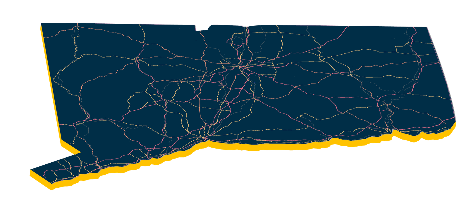 Map connecticut