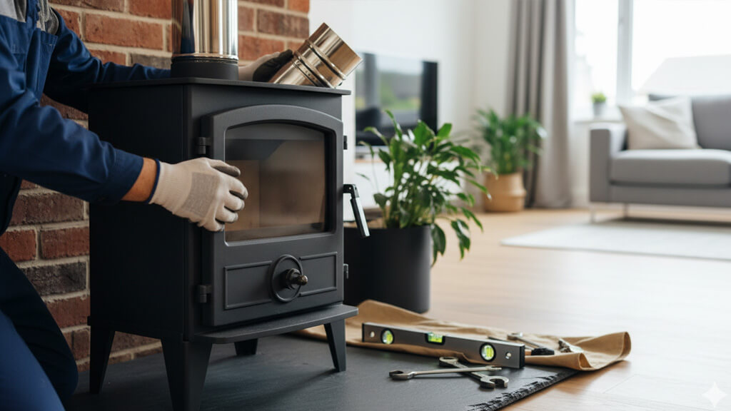 LOG BURNER FITTING COST